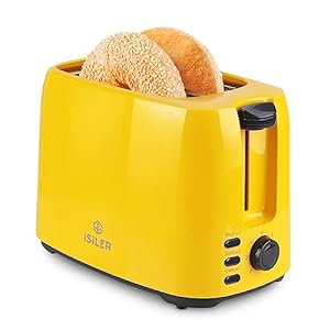 iSiLER 2 Slice Toaster, Bread and Bagel Toaster