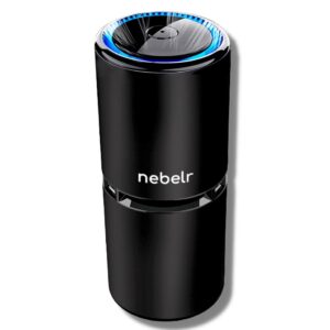 Nebelr Car Air Purifier Ionizer - 10 Million Negative Ions - Kills 99.9% Viruses - Removes PM2.5