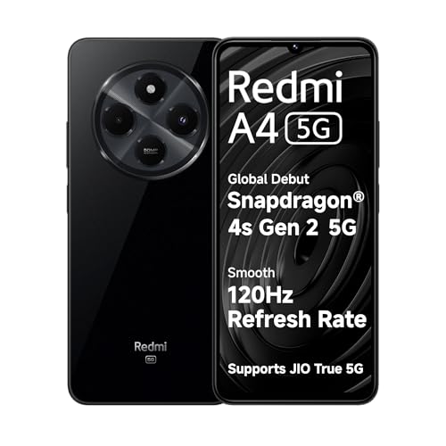 Redmi A4 5G (Starry Black, 4GB RAM, 128GB Storage)