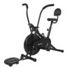 Reach AB-110 BST Air Bike Exercise Cycle with Moving or Stationary Handle | with Back Support Seat & Twister | Adjustable Knob Resistance | Exercise Gym Cycle for Home Workout & Fitness