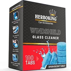Herboking Car Vehicles Accessories 100pcs Windshield Glass Cleaner