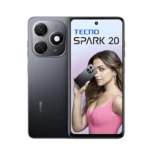 TECNO Spark 20 | Gravity Black, (16GB*+256GB)