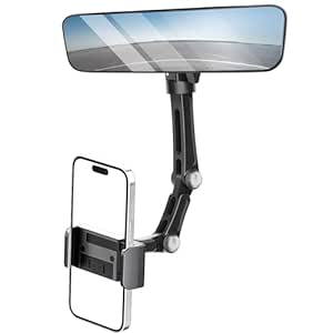 Karmus Rear View Mirror Phone Holder, Rearview Mirror Phone Holder for Car