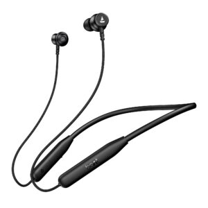 boAt Rockerz 113 (2025 Launch), 40 Hrs Playback, Dual Pair, Fast Charge, Enx Tech, Low Latency, Magnetic Buds, Bluetooth Neckband, Wireless with Mic in Ear Earphones(Active Black)