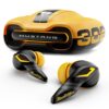 GOBOULT Mustang Torq Wireless in Ear Earbuds with 60H Playtime, App Support, Quad Mic ENC, 45ms Low Latency, 13mm Driver, Breathing LEDs,Touch Controls, Made in India, IPX5, Ear buds Wireless (Yellow)
