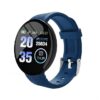 Bouncefit M I D18 Round Fitness Band Smart Watch for Men, Women, Boys, Girls, Kids – Single Touch Interface, Water Resistant, Workout Modes, Quick Charge Sports Smartwatch – Blue (GG)