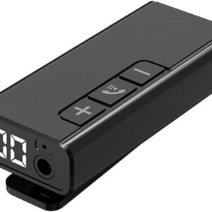 ETZIN Mini Wireless Audio Adapter For Car, Bluetooth 5.1 AUX Adapter, Wireless Receiver with LED Display, Audio Receiver for Old Speaker/Phone/Headphones/PC, Support 2 Devices, Low Latency/Long Range.