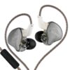 KZ EDC PRO IEM Wired Earphone, HiFi Dynamic Driver (DD) IEM, High-Functioning, OFC Cable, 0.75mm Detachable Cable, 3.5mm Plug for Audiophiles & Musicians. (Black)