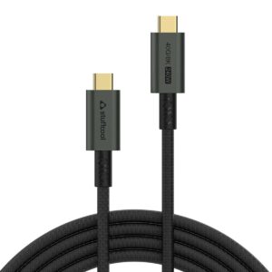 Stuffcool Primus USB 4 Type-C to Type-C Cable with 240W Power and 40Gbps Data with 8K Video Transmission, 1.8M, Black