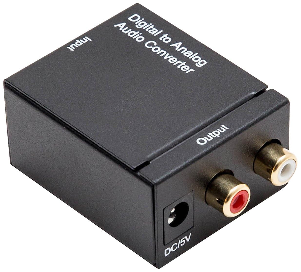 Atevon Digital to Analog Audio Converter – 1080p HD Adapter for TV, PC, Laptop & Audio Devices – Plug & Play, Reliable Signal Conversion