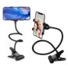 CELLMASTER Metal 360 Degree Flexible Portable Foldable -Lazy Stand Bracket Cell Phone Holder/Gooseneck Long Arm Clip Mobile Stand for Table Mobile Stand for Bed Office