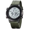 PAPIO® Green Color Silicone Belt Digital Sports Watch with LCD Display, Water Resistant Watch for Men (DIGITAL-028 Green)