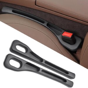 XSKY Universal 2Pcs Car Seat Gap Filler Organizer | EVA Car Gap Pad with Buckle Base Fills Space Between Seat & Console | Car Phone Holder Gap Blocker for Cars, SUVs & Trucks Car Interior Accessories