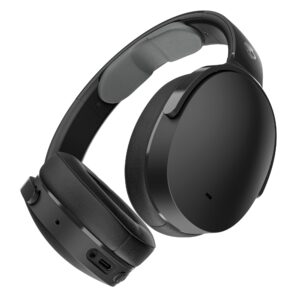 Skullcandy Hesh ANC Smartchoice Active Noise Cancelling Wireless Headphones with 40mm Drivers, 22Hr Playtime + Rapid Charge, Flat-Folding and Collapsible,Light Weight,Work with Android and iOS- Black