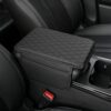 Luyizi Upgraded Center Console Cover, Microfiber Leather Armrest Cover Cushion With 2 Storage Bags, Universal Car Armrest Storage Box Interior Accessories for Most Vehicles