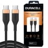 Duracell Usb Type C To Type C USB Cable 4A(60W) Braided Sync& Charging Cable,Compatible With Mobile,Laptop,Tablets&Macbook,3.9 Feet(1.2M) Supports Power Delivery(Pd) With Rapid Data Transmission,Black